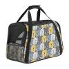 Pet Carrier, Cat Head Shape, Gray/Yellow, Soft-Sided, Foldable view 1