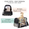 Pet Carrier, Cat Head Shape, Gray/Yellow, Soft-Sided, Foldable view 3