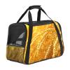 Pet Carrier Bag for Cats and Dogs, Yellow Ear, Grainy, Soft-Sided, Portable, Foldable, Airline Approved view 1