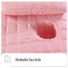 1-Piece Beauty Salon Massage Table Bed Skirt with Face Hole, Pillowcase and Stool Cover view 2