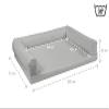 Juelle Orthopedic Dog Bed in Faux Leather view 3