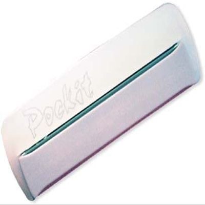 Erlinda Pocket Ceramic Rotary Nail File, Translucent, 8 cm (White)