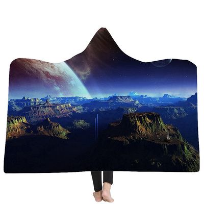 Hooded Blanket, Starry Sky Planet Series
