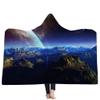 Hooded Blanket, Starry Sky Planet Series view 1