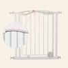 Sywlwxkq Baby Safety Gate, Auto-Close, Extra-Tall Durable Pet Gate with Door, Walk-Through Child Gate for Stairs, Doors and Hallways, Adjustable (White, 98 cm-) view 2