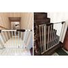 Sywlwxkq Extra-Wide Baby and Pet Gate, Pressure-Mounted, Brown, 140–147 cm view 2