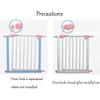 Sywlwxkq Extra-Wide Baby and Pet Gate, Pressure-Mounted, Brown, 140–147 cm view 4