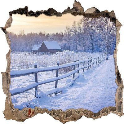 3D Winter Landscape Wall Stickers for Baby and Toddler Rooms, 50 x 70 cm