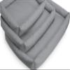BARRY & LUCY Dog Bed with Raised Edge, Washable and Shape-Retaining (S, Gray) view 2