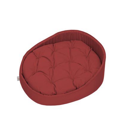 BARRY & LUCY 3-in-1 Dog Bed with Removable Mattress, Dark Red, L (100 x 80 cm)