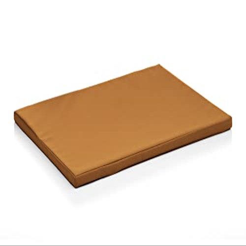 Juelle Boris Orthopedic Faux Leather Dog Bed, M-XL, 120 x 90 cm, Sun Beige