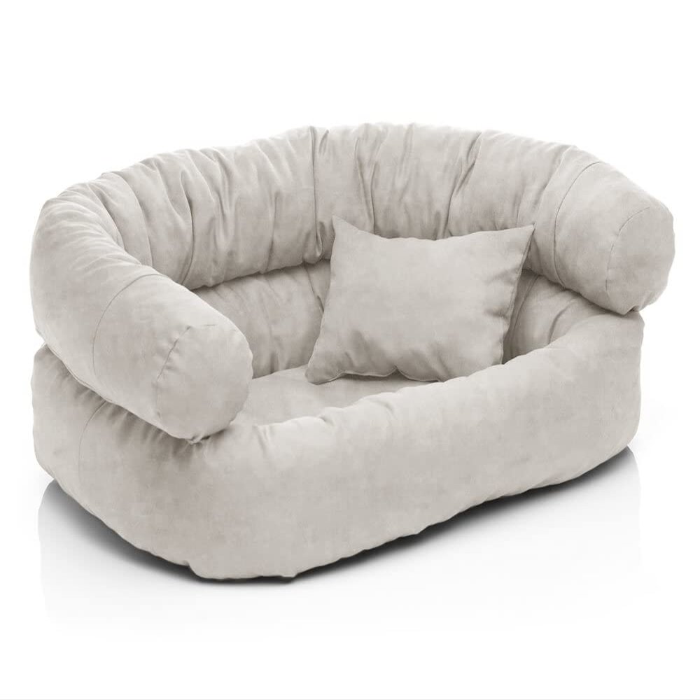 Juelle Astor Alcantara Dog Bed with Cushion, S–XXL