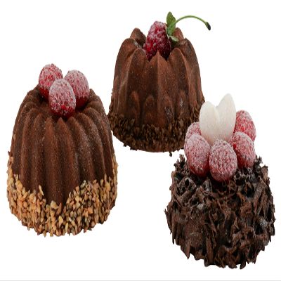 Klocke Chocolate Tartlet Food Dummies, 3-Piece Set