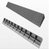 SUMBITOD Portable Threshold Ramp, Non-Slip Indoor Ramp for Sweeping Robots, Wheelchairs and Scooters, Gray, 100 × 5.5 × 12 cm view 1