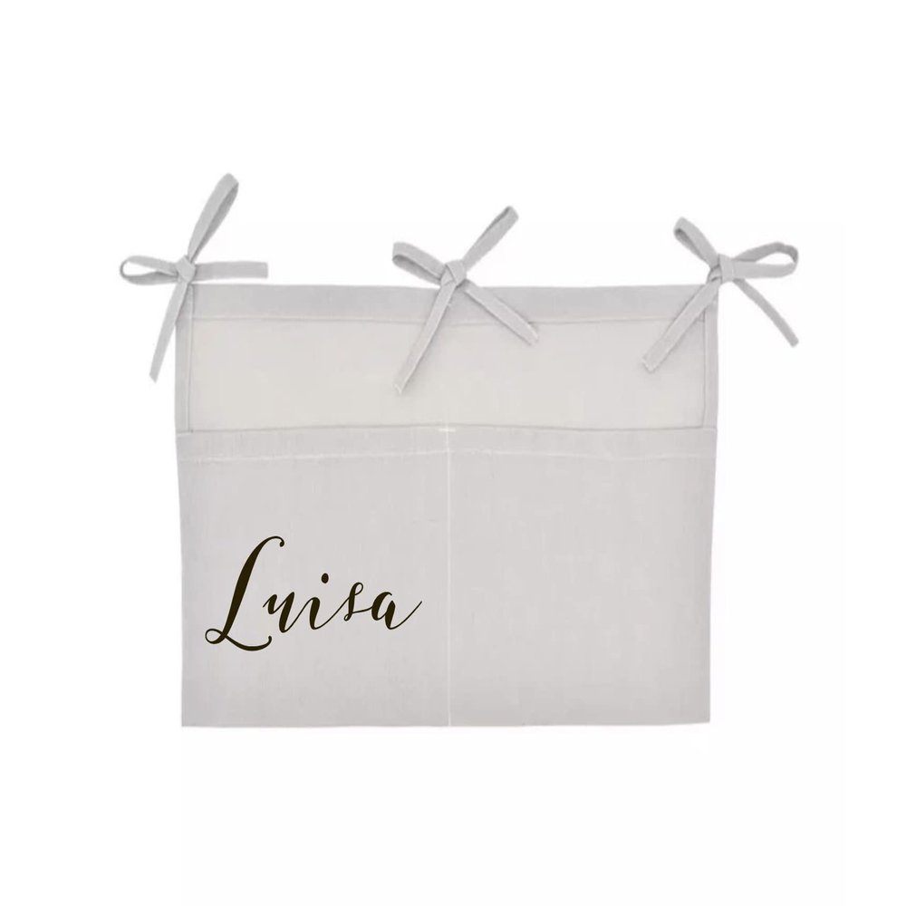 Nysashop Personalized Baby Bed Organizer Bag