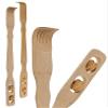 CleanPrince Helga Back Scratcher with Massage Rollers, 46 cm, Light Wood view 1