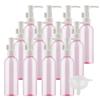 TIANZD 12-Pack 100 mL Pink PET Plastic Pump Bottles with White Pumps view 1