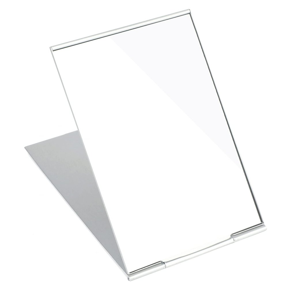 G2PLUS Folding Travel Mirror, 10 x 15 cm, Compact Cosmetic Mirror