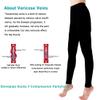 KINGJOZE Women's Medical Compression Leggings, 20–30 mmHg, Footless, Black, Large view 3