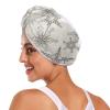 2-Pack Microfiber Hair Turbans with Christmas Snowflakes for Women view 2