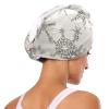 2-Pack Microfiber Hair Turbans with Christmas Snowflakes for Women view 3