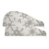 2-Pack Microfiber Hair Turbans with Christmas Snowflakes for Women view 4