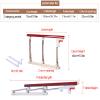 SHUDONGDEN Foldable Bed Rail Safety Guard for Adults, Fall Protection, Red view 2