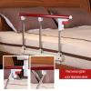 SHUDONGDEN Foldable Bed Rail Safety Guard for Adults, Fall Protection, Red view 3