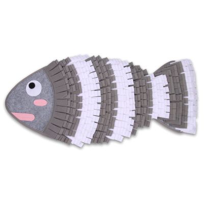 KAISUN Snuffle Mat for Dogs, Washable and Foldable, Gray