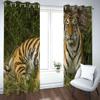 KQDMYT Blackout Curtains with Eyelets, Tiger Design, Noise Reduction, Thermal Curtains, 140 x 160 cm, Set of 2 view 3