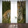 KQDMYT Blackout Curtains with Eyelets, Tiger Design, Noise Reduction, Thermal Curtains, 140 x 160 cm, Set of 2 view 4