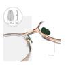 Ceramic Screw-On Nose Pads for Nearsighted Glasses, Green, 2 Pairs view 2