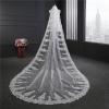 XXXXW Bridal Wedding Veil with Comb, Crystal Rhinestone Lace Headpiece, B Ivory view 1