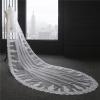 XXXXW Bridal Wedding Veil with Comb, Crystal Rhinestone Lace Headpiece, B Ivory view 3