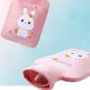 LZHLMCL Hot Water Bottle, Winter Warm Water Bag with Flannel Rabbit Cover, 1,000 mL view 4