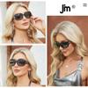 JM Classic Bifocal Reading Sunglasses for Women, Vintage Black, +2.0 (200835) view 2