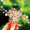 Gorais Leaf Hair Comb with Crystals view 1