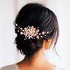 Gorais Leaf Hair Comb with Crystals view 2