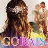 Gorais Leaf Hair Comb with Crystals view 3