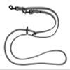 Oiled Leather Dog Leash for Small to Large Dogs, Black Hook, Adjustable Double Leash, 2 m / 2.4 m / 2.8 m / 3.5 m / 5 m (2 m x 8 mm, Gray) view 2