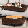 Soothing Dog & Cat Bed, Soft Plush, Warm, Water-Resistant Oxford Base, 70 x 50 x 8 cm view 3