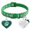 CAMAL Personalized Cat Collar with Heart Tag view 1