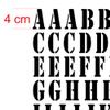 Generic Alphabet ABC Letters and Numbers Sticker Set, Adhesive Letters 309/2 (4 cm High, Glossy Red) view 2