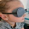 Reusable Embroidered Orthoptic Eye Patch for Amblyopia, Lazy Eye and Occlusion Therapy, Black Owl, Lime (Right Eye) view 2