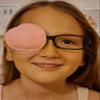 Reusable Embroidered Orthoptic Eye Patch for Amblyopia, Lazy Eye and Occlusion Therapy, Black Owl, Lime (Right Eye) view 3