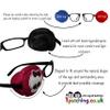 Reusable Embroidered Orthoptic Eye Patch for Amblyopia, Lazy Eye and Occlusion Therapy, Black Owl, Lime (Right Eye) view 4