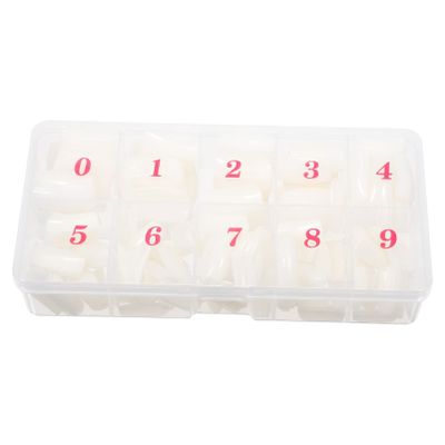 Lurrose 500-Piece Clear Medium False Nail Tips