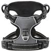 HEELE Dog Harness, No-Pull Harness for Large Dogs with Handle, Gray, L view 1
