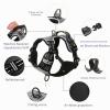 HEELE Dog Harness, No-Pull Harness for Large Dogs with Handle, Gray, L view 3
