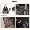 LHCY Dog Car Seat, Foldable Waterproof Carrier for Small Dogs and Cats, Dark Gray view 2